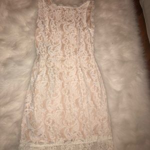 White lace dress
